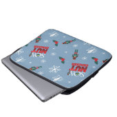 Elf "Sohn eines Nutcrackers" Wintermuster Laptopschutzhülle (Vorne Knopf)