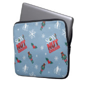 Elf "Sohn eines Nutcrackers" Wintermuster Laptopschutzhülle (Vorderseite Links)