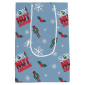 Elf "Sohn eines Nutcrackers" Wintermuster Mittlere Geschenktüte (Rückseite)