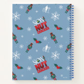 Elf "Sohn eines Nutcrackers" Wintermuster Notizblock (Rückseite)