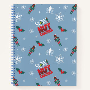Elf "Sohn eines Nutcrackers" Wintermuster Notizblock