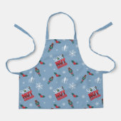 Elf "Sohn eines Nutcrackers" Wintermuster Schürze (Vorderseite)