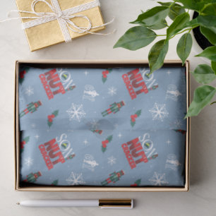 Elf "Sohn eines Nutcrackers" Wintermuster Seidenpapier