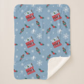 Elf "Sohn eines Nutcrackers" Wintermuster Sherpadecke (Vorderseite)