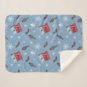 Elf "Sohn eines Nutcrackers" Wintermuster Sherpadecke (Vorderseite (Horizontal))