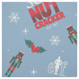 Elf "Sohn eines Nutcrackers" Wintermuster Stoff
