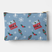 Elf "Sohn eines Nutcrackers" Wintermuster Zubehörtasche (Rückseite)