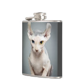 Elf-Sphinx-Katzen-Fotografie Flachmann (Links)