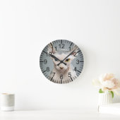 Elf-Sphinx-Katzen-Fotografie Runde Wanduhr (Zuhause)