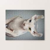 Elf Sphynx Cat Fotograf Puzzle (Horizontal)