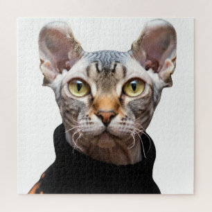 Elf Sphynx Katzenfoto Schönes Puzzle