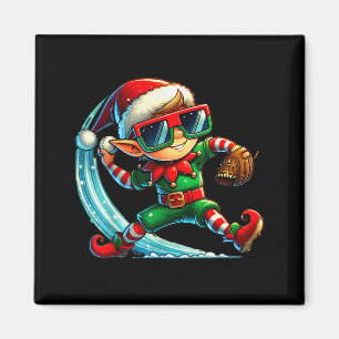 Elf spielt Baseball als Lehrer Jungen Kinder Jugen Magnet