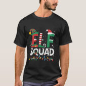 Elf Squad Christmas Family Matching Holiday Team S T-Shirt (Vorderseite)