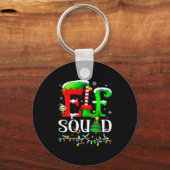 Elf Squad Christmas Family Matching Pajamas Elf Bo Schlüsselanhänger (Vorderseite)
