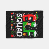Elf Squad Christmas Family Matching Xmas Elf Pajam Fleecedecke (Vorderseite (Horizontal))