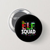 Elf Squad Christmas Family Matching Xmas Pajamas Button (Vorne & Hinten)