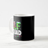 Elf Squad Christmas Family Matching Xmas Pajamas  Kaffeetasse (Vorderseite Links)