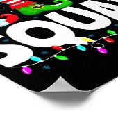 Elf Squad Christmas Family Matching Xmas Pajamas Poster (Ecke)