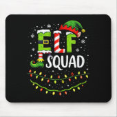Elf Squad Christmas Lights Matching Holiday Crew Mousepad (Vorne)
