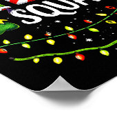 Elf Squad Christmas Lights Matching Holiday Crew  Poster (Ecke)