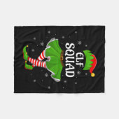 Elf Squad Christmas Matching Family Girls Women El Fleecedecke (Vorderseite (Horizontal))