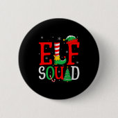 Elf Squad Christmas Matching Family Group Elf Xmas Button (Vorderseite)