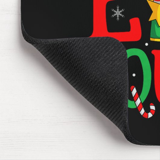 Elf Squad Christmas Matching Family Group Elf Xmas Mousepad (Ecke)