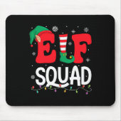 Elf Squad Christmas Matching Family Group Elf Xmas Mousepad (Vorne)