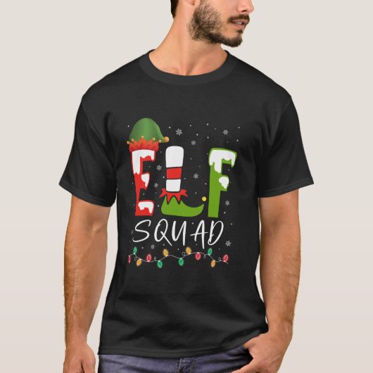 Elf Squad Christmas Pajamas Cousin Crew Wiedersehe T-Shirt (Vorderseite)