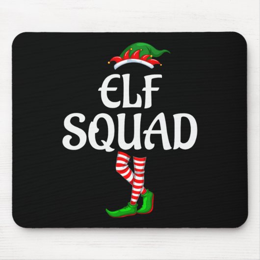 Elf Squad Familie Matching Group Weihnachten Mousepad (Vorne)