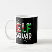 Elf Squad Familie Weihnachten Matching Pajamas Fun Kaffeetasse (Links)