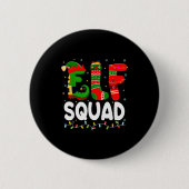 Elf Squad Family Christmas Matching Pajamas Xmas T Button (Vorderseite)