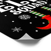 Elf Squad Family Matching Xmas Funny Christmas Vib Poster (Ecke)