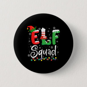 Elf Squad Fun Elf Familie Weihnachten Matching Paj Button