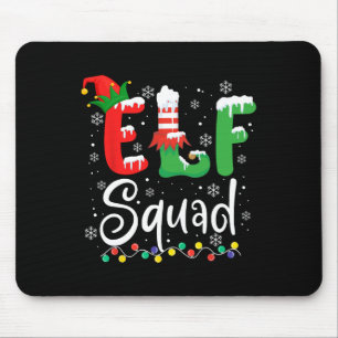 Elf Squad Fun Elf Familie Weihnachten Matching Paj Mousepad