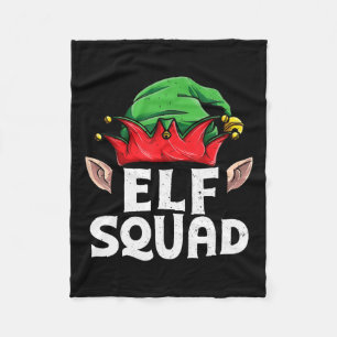 Elf Squad Funny Elf Familie Weihnachten Matching P Fleecedecke