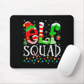 Elf Squad Funny Elf Family Christmas Matching Paja Mousepad (Mit Mouse)