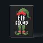 Elf Squad Funny Familie passt Weihnachten Einladung<br><div class="desc">Elf Squad Funny Familie passt Weihnachten</div>