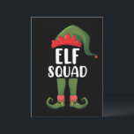 Elf Squad Funny Familie passt Weihnachten Einladung<br><div class="desc">Elf Squad Funny Familie passt Weihnachten</div>