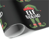 Elf Squad Funny Familie passt Weihnachten Geschenkpapier (Rolleneckpunkt)