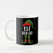 Elf Squad Funny Familie passt Weihnachten Kaffeetasse (Links)