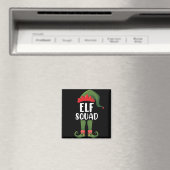 Elf Squad Funny Familie passt Weihnachten Magnet (In Situ (Geschirrspüler))