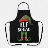 Elf Squad Funny Familie passt Weihnachten Schürze (Vorderseite)