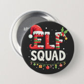 Elf Squad Funny Matching Christmas Outfit Button (Vorne & Hinten)