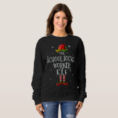Elf Squad Funny Matching, die Sozialarbeiterin der Sweatshirt (Vorne ganz)