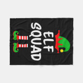 Elf Squad Matching Family Christmas Fleecedecke (Vorderseite (Horizontal))