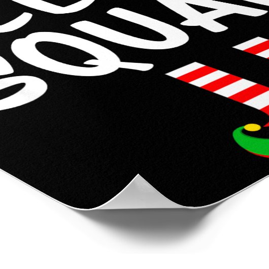 Elf Squad Matching Family Christmas  Poster (Ecke)