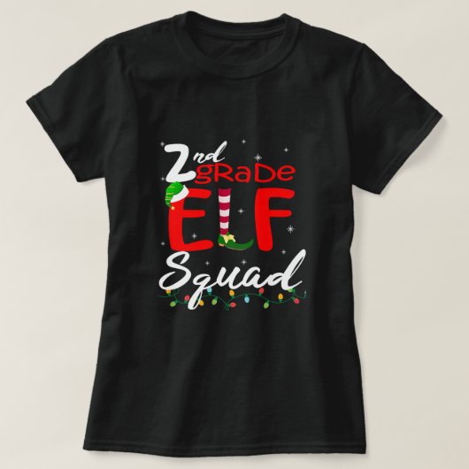 Elf Squad Second Grade Weihnachtslehrer Top Premi (Design vorne)