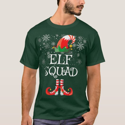 Elf Squad Shirt Geschenk Funny Family Match (Vorderseite)