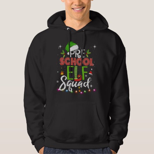 Elf Squad Vorschullehrer Hoodie (Vorderseite)